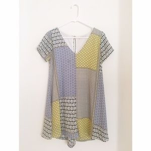 Multi-Patterned Geometric Romper